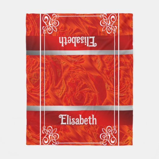 uniek, glanzend wrappend papier, kleurrijk, feeste fleece deken (Voorkant)