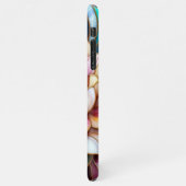 Uniek Glas in lood bloemenmozaïek kunstpatroon iPhone Hoesje (Linkerkant)