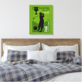 Uniek golfcadeau canvas afdruk (Insitu (Slaapkamer))