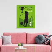 Uniek golfcadeau canvas afdruk (Insitu (Woonkamer))