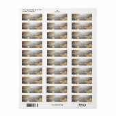 Uniek gouden decoratief retouradres label (Full Sheet)