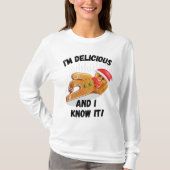 Uniek & Grappig Vakantie Cookie Ontwerp T-shirt (Voorkant)