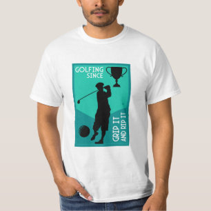Uniek grappig vintage golf cadeau t-shirt
