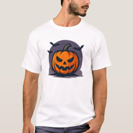 Uniek Halloween Jack-O'-Lantern ontwerp T-shirt