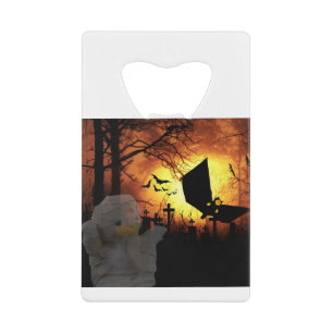Uniek Halloween-ontwerp Kredietkaart Flessenopener