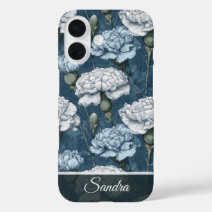 Uniek Huwelijks Cadeau Anjer Bloemstuk Op Maat iPhone 16 Hoesje