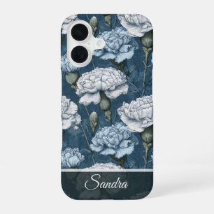 Uniek Huwelijks Cadeau Anjer Bloemstuk Op Maat iPhone 16 Hoesje