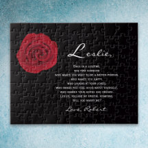 Uniek huwelijksaanzoek zal je met me trouwen puzze