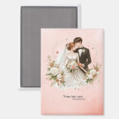 Uniek huwelijkscadeau magneet (Voorkant / Achterkant)