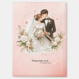 Uniek huwelijkscadeau magneet