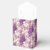 Uniek in glam/paarse bloemen bedankdoosjes (Geopend)
