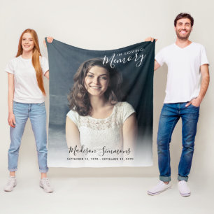 Uniek in het bewaren van het Geheugen de Memorial Fleece Deken
