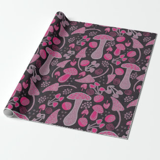 Uniek in roze / Herfst patroon Cadeaupapier