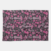 Uniek in roze / Herfst patroon Theedoek (Horizontaal)