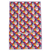 Uniek kerstpatroon op grote cadeautas (Achterkant)