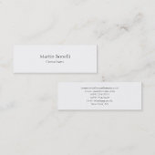 Uniek klassiek eenvoudig plaatje mini visitekaartje (Voorkant / Achterkant)