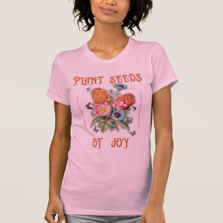 Uniek, kleurrijk bloemig, lente thema afbeelding S T-shirt