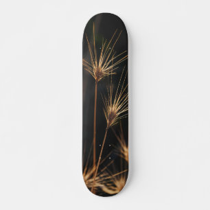 Uniek kort barstend wild gras skateboard