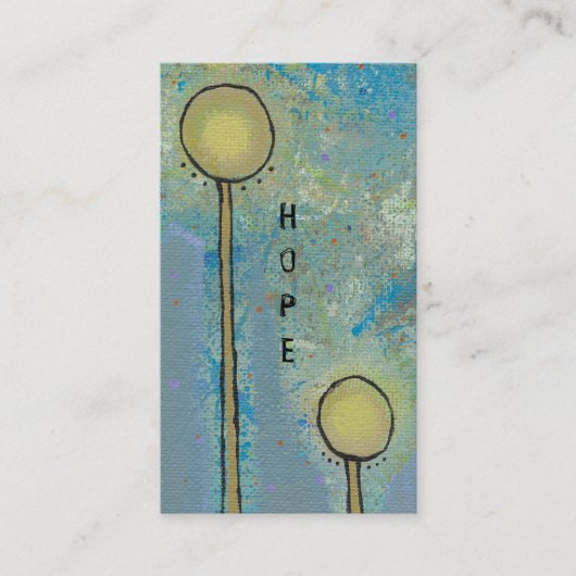 Uniek kunstontwerp, leuk schilderij, past uw eigen visitekaartje (Voorkant)