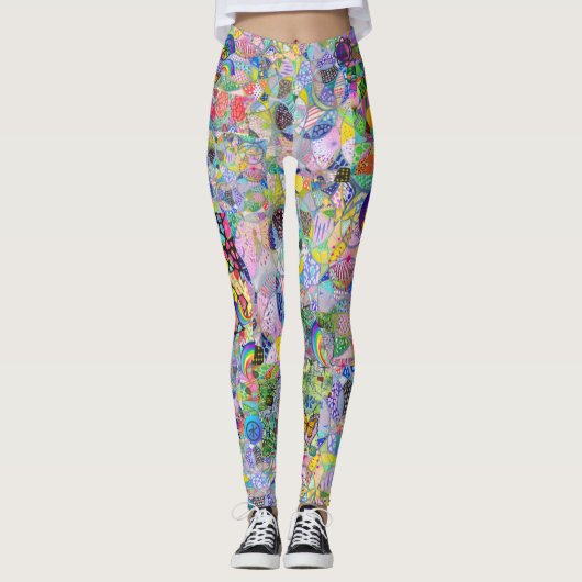 Uniek, leuk en leuk leggings (Voorkant)