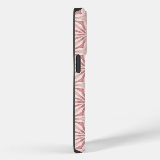 Uniek  lichtroze geometrisch patroon Case-Mate iPhone case (Achterkant / Rechts)