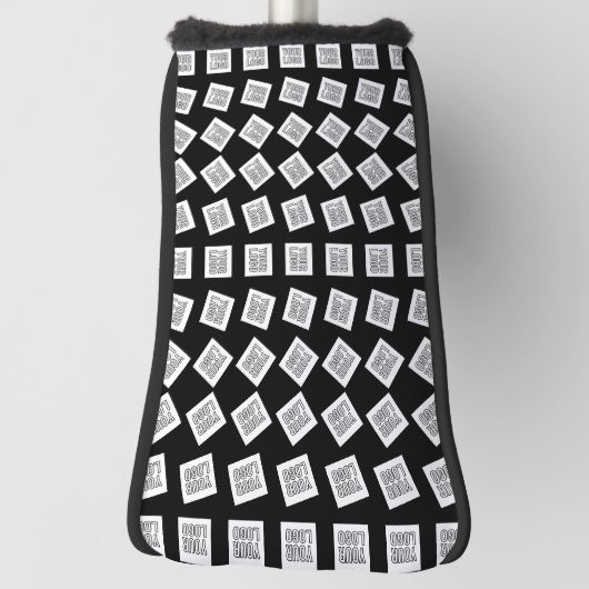 Uniek Logo- of Afbeeldingen patroon | Zwart (bewer Golfheadcover (Draai 90)