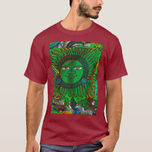 Uniek Mayaans dotemmaskermotief T-shirt