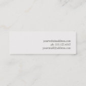 Uniek Mini Visitekaartje (Achterkant)