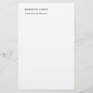 Uniek modern gewoon minimalistisch briefpapier