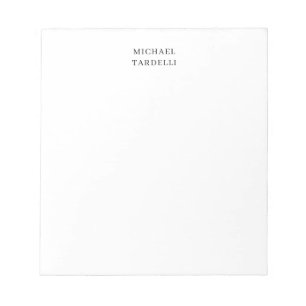 Uniek modern gewoon minimalistisch notitieblok
