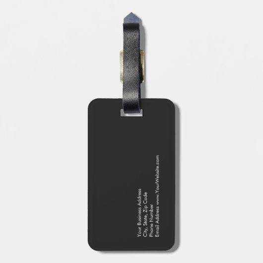 Uniek modern, grijs rood stijlvol bagagelabel (Achterkant verticaal)