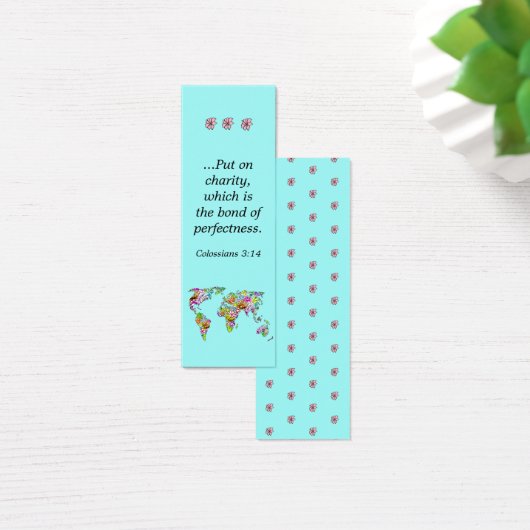 Uniek modern Inspirerend Bijbel Bladwijzer Mini Visitekaartjes (Bureau)