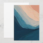 Uniek modern, leeg Wenskaart Kaart (Voorkant / Achterkant)