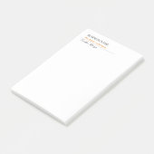 Uniek modern professioneel minimalistisch profiel post-it® notes (Schuin)