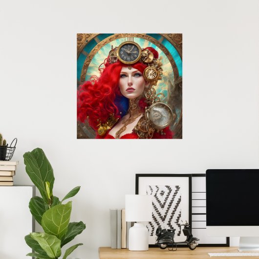 Uniek modern Steampunk Poster (Thuiskantoor)