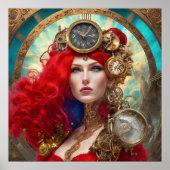 Uniek modern Steampunk Poster (Voorkant)