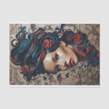 Uniek Modern Vrouwen Decoupage Tissue Paper