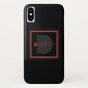 Uniek monogram iPhone x hoesje