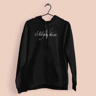 Uniek monogram voor speciale zwart-witnamen hoodie