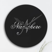 Uniek monogram voor speciale zwart-witnamen