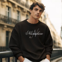 Uniek monogram voor speciale zwart-witnamen