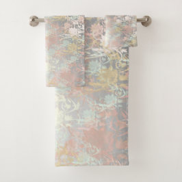 Uniek, mooi, kleurrijk, geschilderd patroon een gr bad handdoek