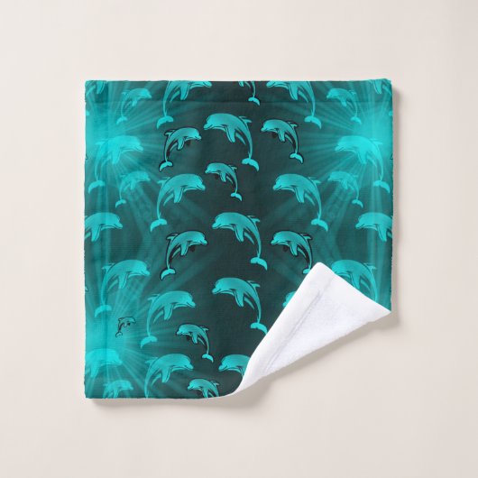 Uniek, mooi, kleurrijk, geschilderd patroon een gr bad handdoek (Wasdoekje)