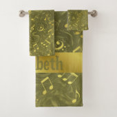 Uniek, mooi, kleurrijk, geschilderd patroon een gr bad handdoek (Insitu)