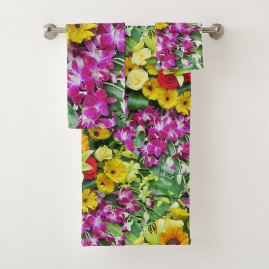 Uniek, mooi, kleurrijk, geschilderd patroon een gr bad handdoek (Insitu)