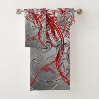 Uniek, mooi, kleurrijk, geschilderd patroon een gr bad handdoek