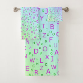 Uniek, mooi, kleurrijk, geschilderd patroon een gr bad handdoek