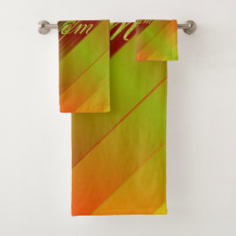 Uniek, mooi, kleurrijk, geschilderd patroon een gr bad handdoek