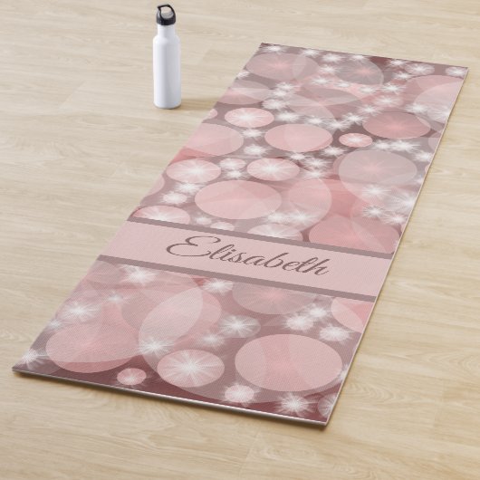 Uniek, mooi, kleurrijk, geschilderd patroon een gr yogamat (In situ)