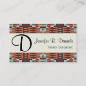 Uniek Native American Tribal Art Patroon Visitekaartje (Voorkant)